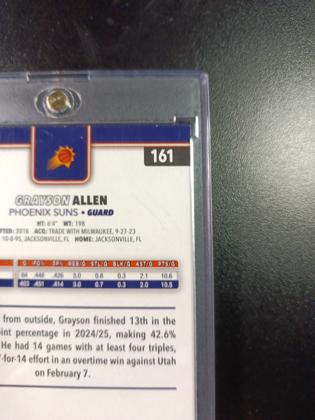 /99 Grayson Allen Season Tip Off Green Logofractor Card 2025-26 Topps Basketball