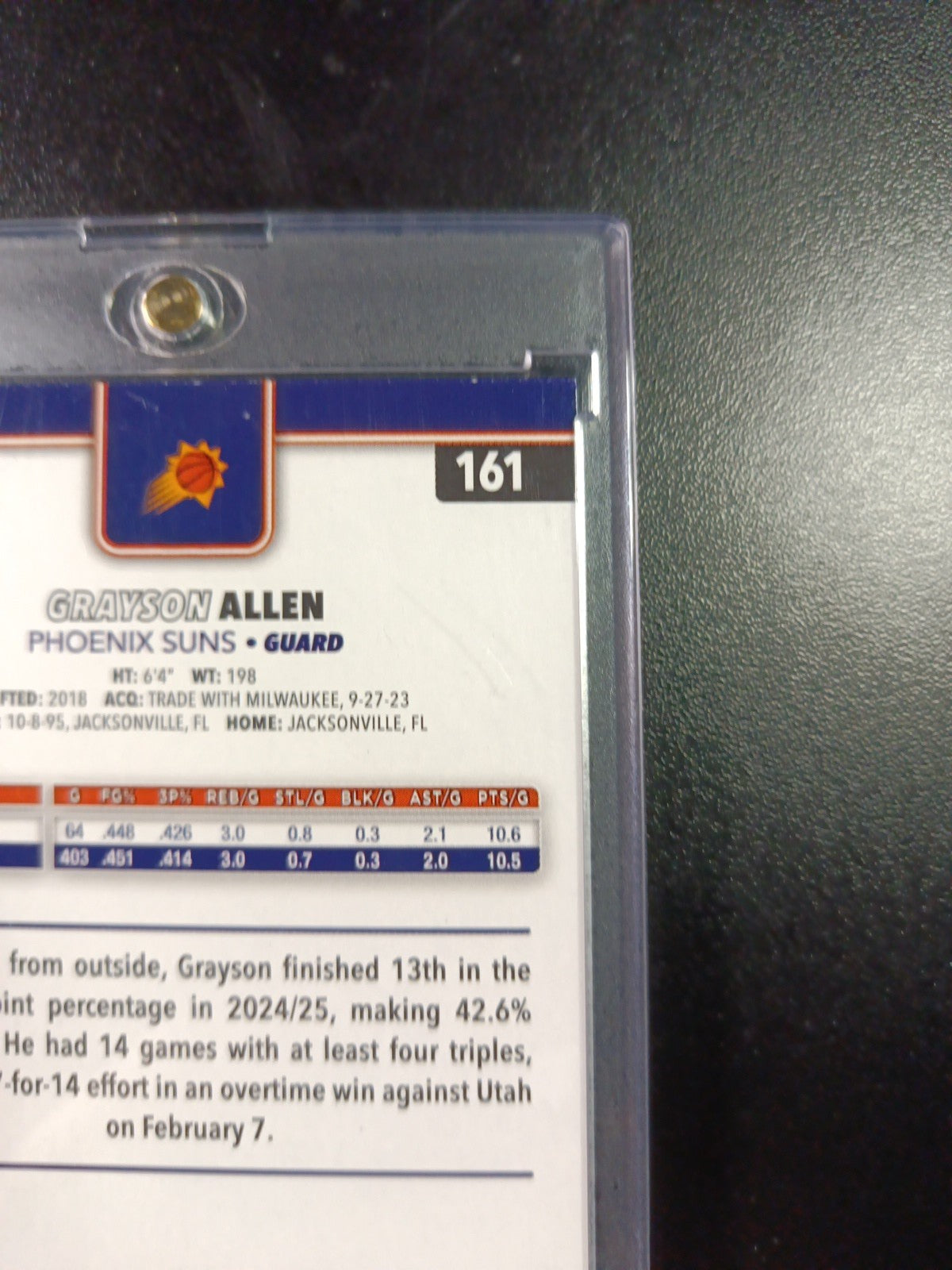 /99 Grayson Allen Season Tip Off Green Logofractor Card 2025-26 Topps Basketball