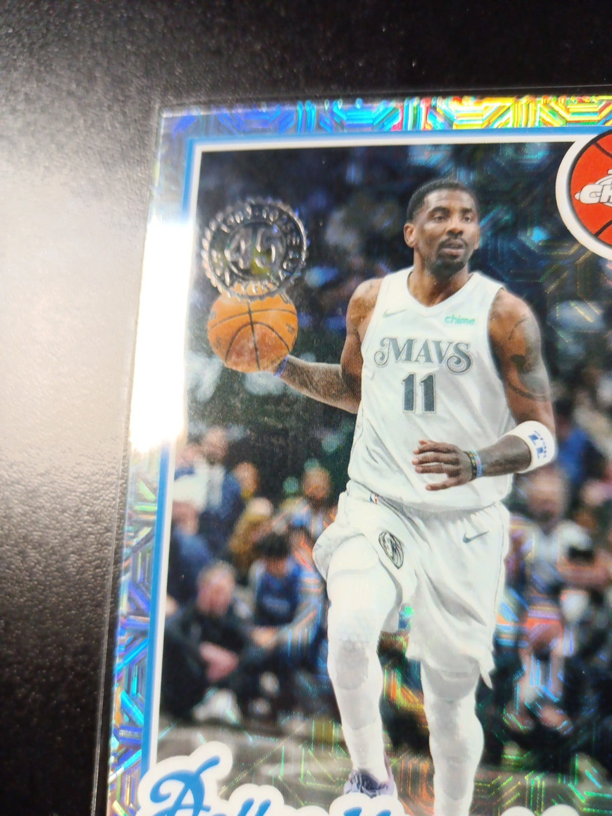 Mojo Refractor Kyrie Irving 45th Anniversary Card 25-26 Topps