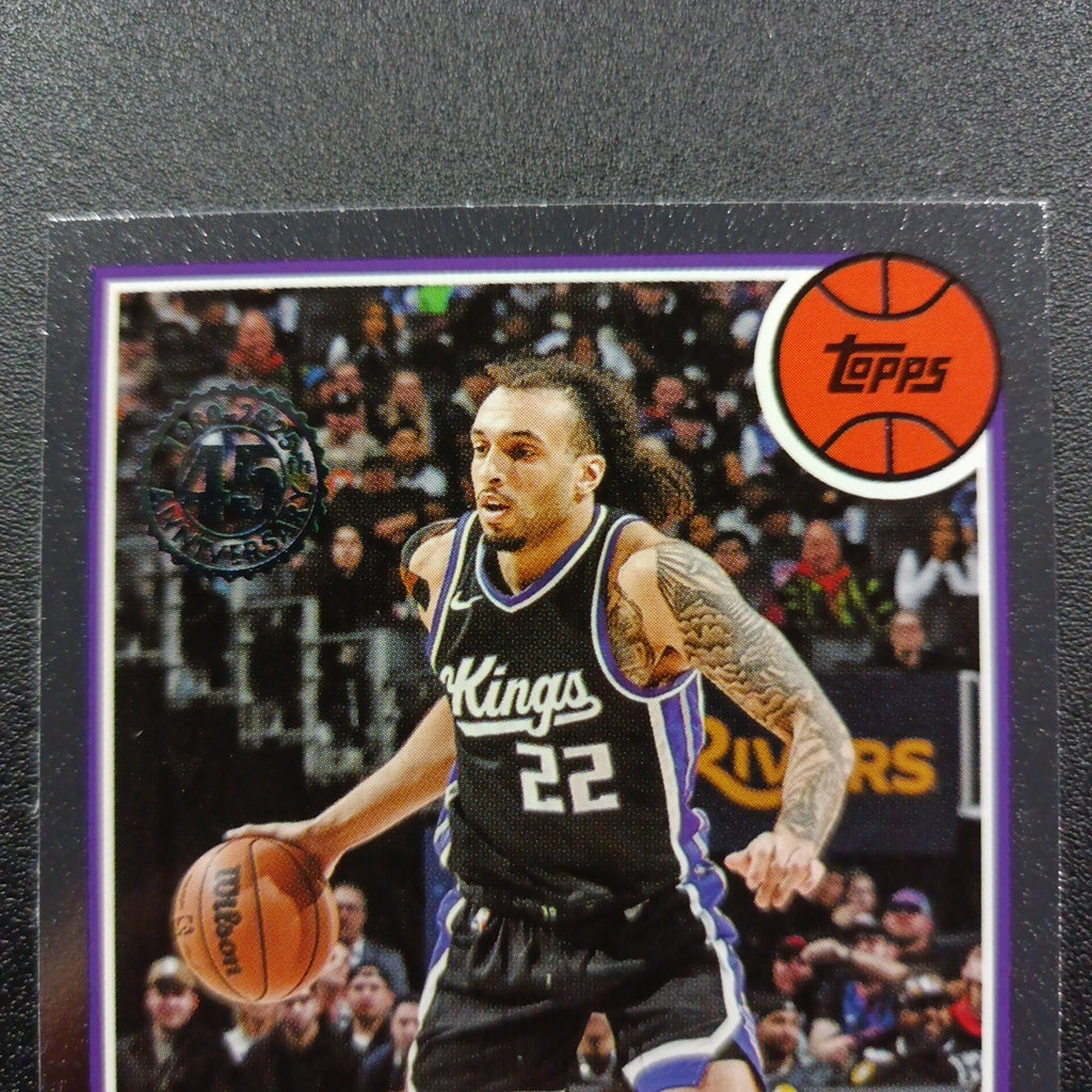 2025-26 Topps Basketball Card Devin Carter Silver Foil 45th Anniversary