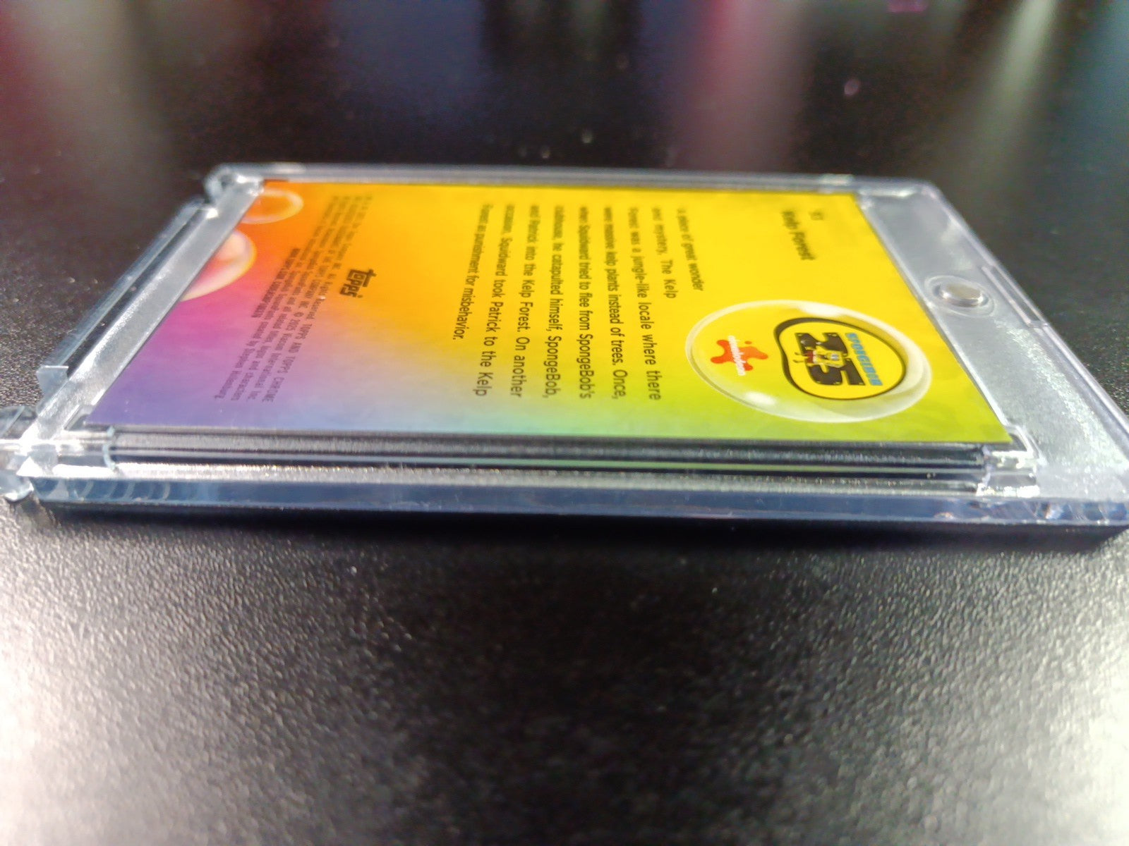 SpongeBob 44/150 Kelp Forest Bikini Bottom Blue Refractor Card Topps Chrome /150