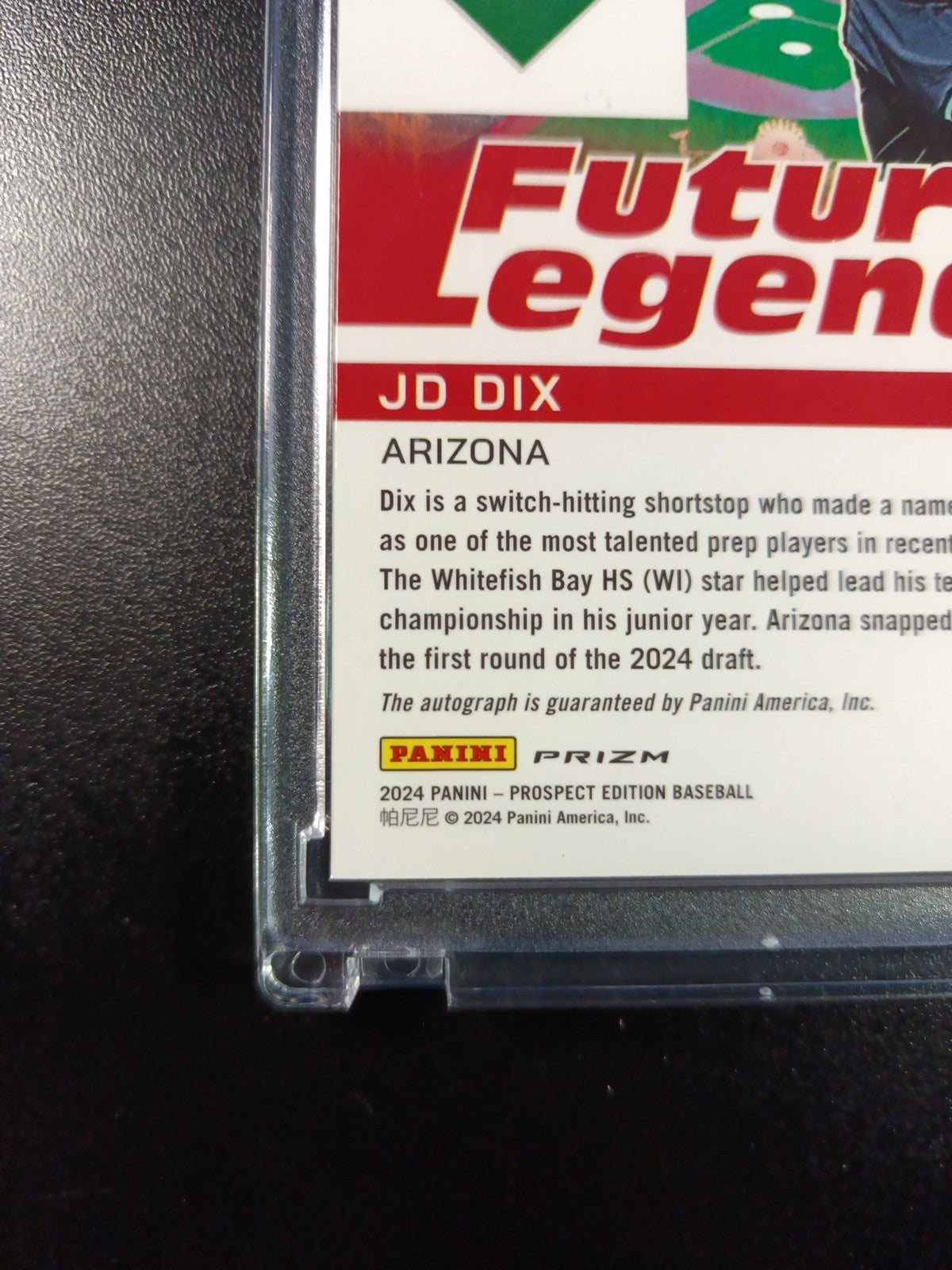 # /99 Rookie On Card Autograph JD Dix Prospect Rare Baseball Card Diamondbacks